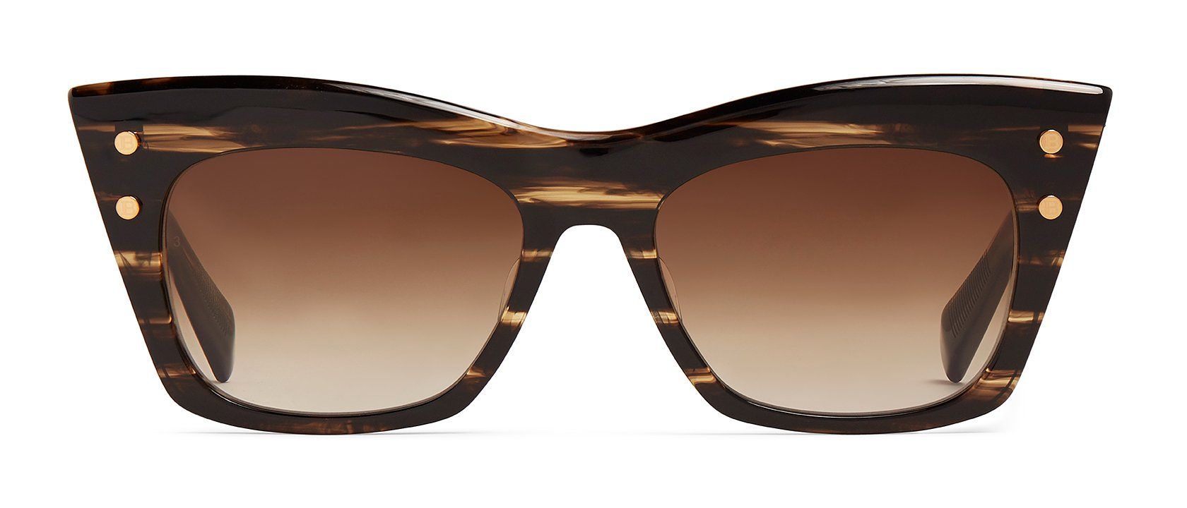 Dark Brown Swirl / Gold