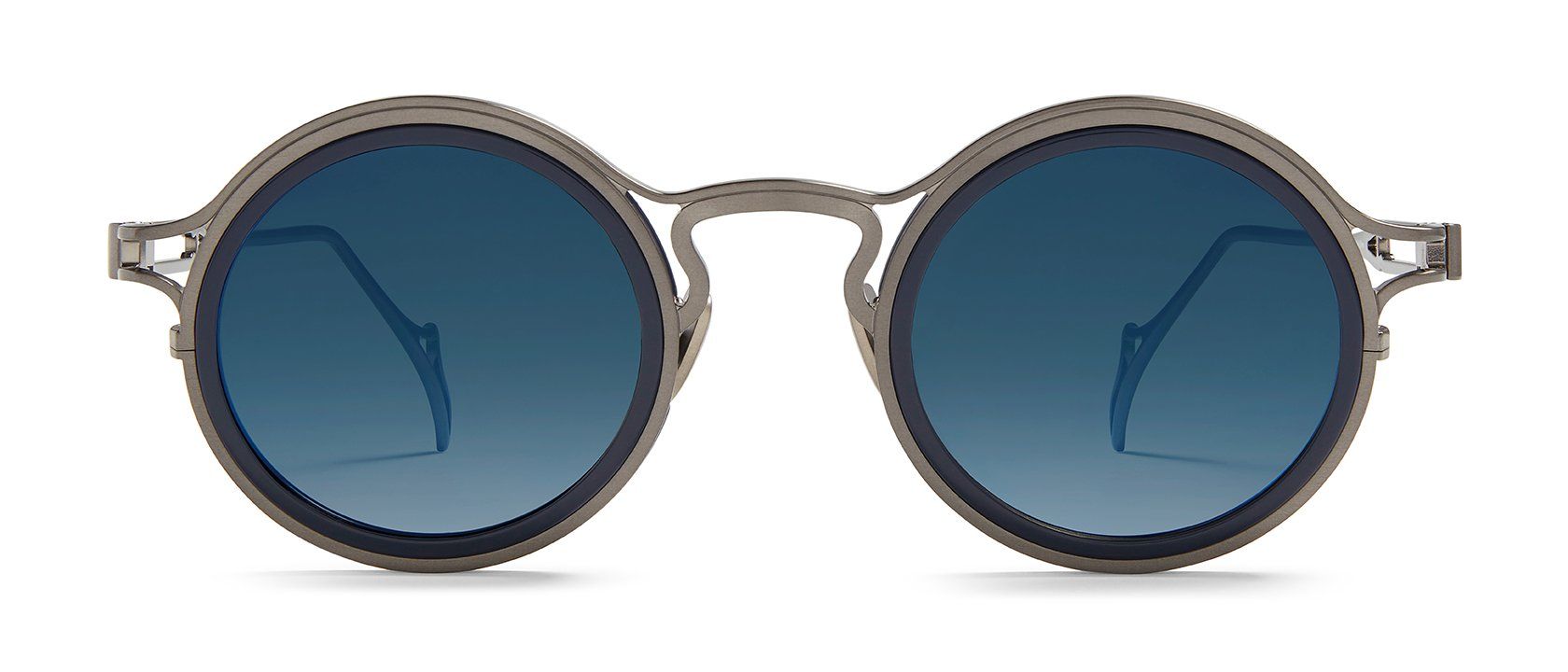 Shiny Gunmetal / Blue
