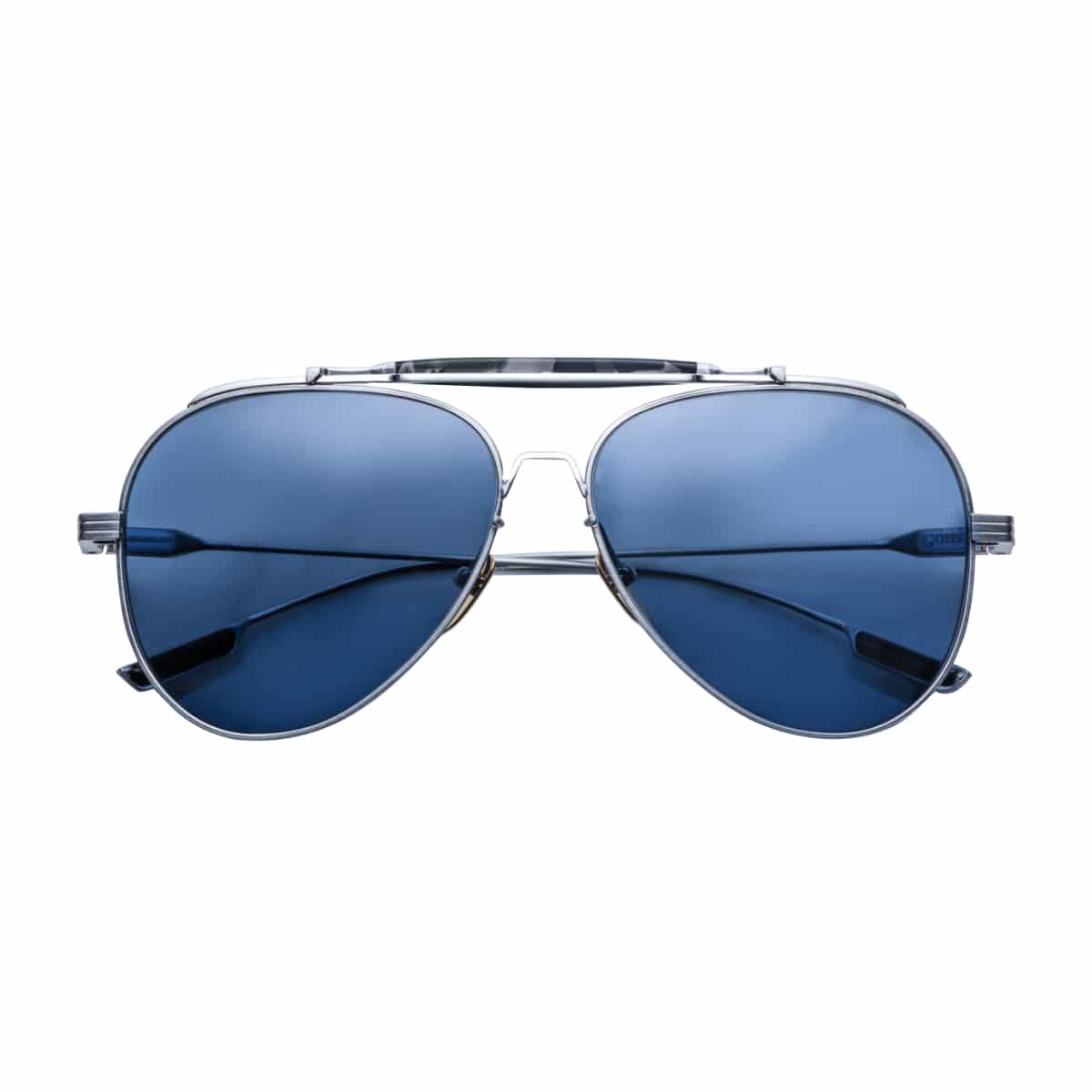 Jacques Marie Mage GONZO Sunglasses - PEYOTE ANTIQUE 2 BLACK TORT/BLUE/, Medium / Large