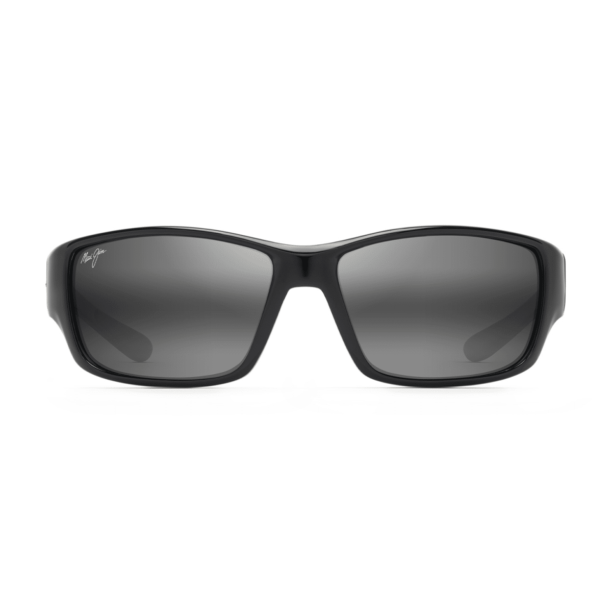 Maui Jim 810 LOCAL KINE Sunglasses - 07E SHINY BLACK/GREY/MAROON/, Large