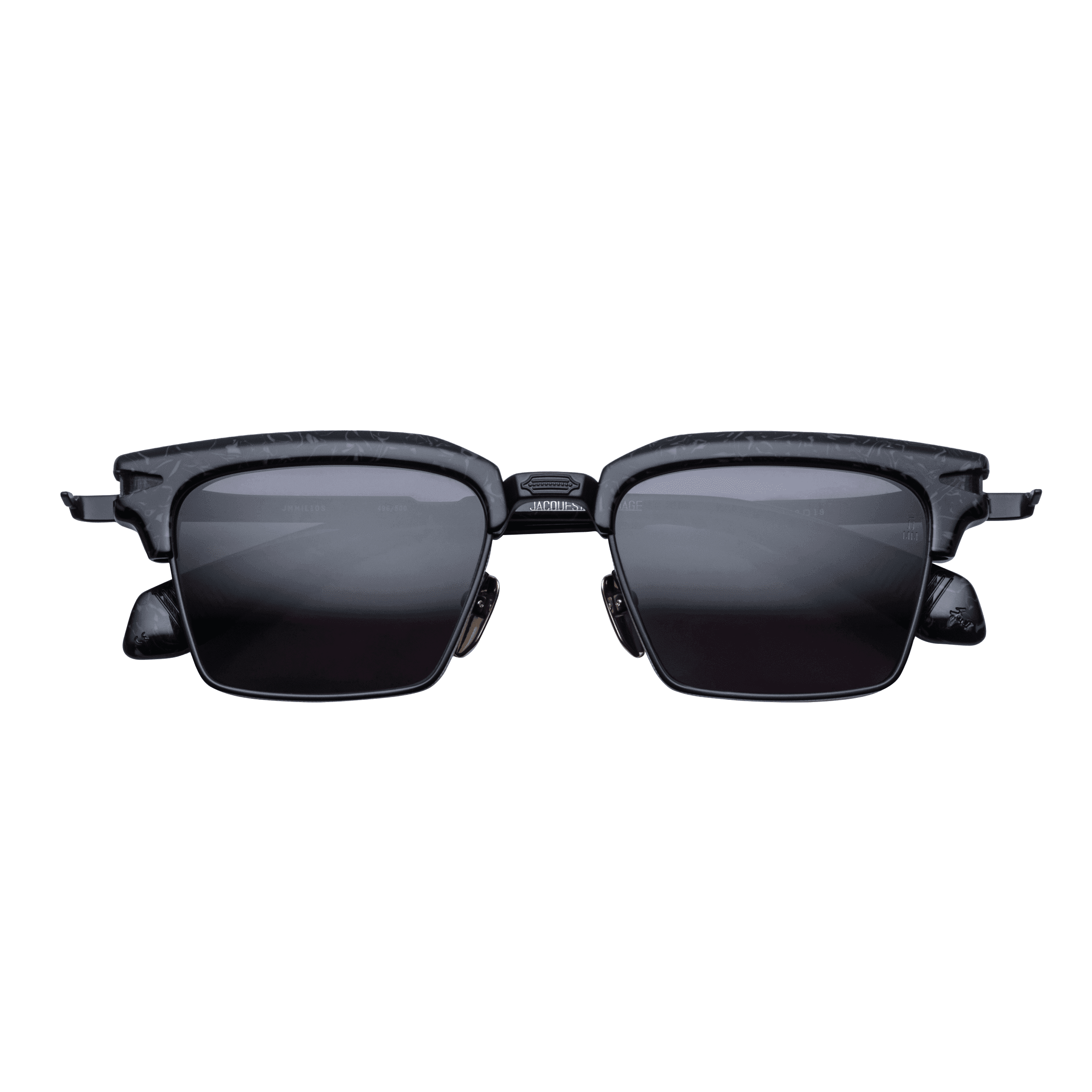 Jacques Marie Mage ALIN Sunglasses - SLATE, JET CR39, MATTE BLACK/, Medium