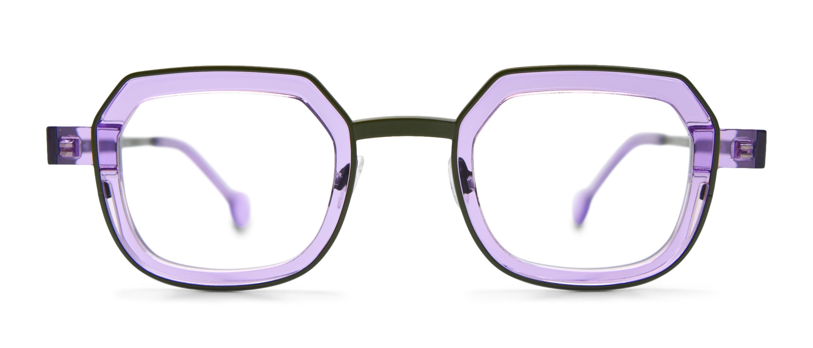Olive / Translucent Lilac