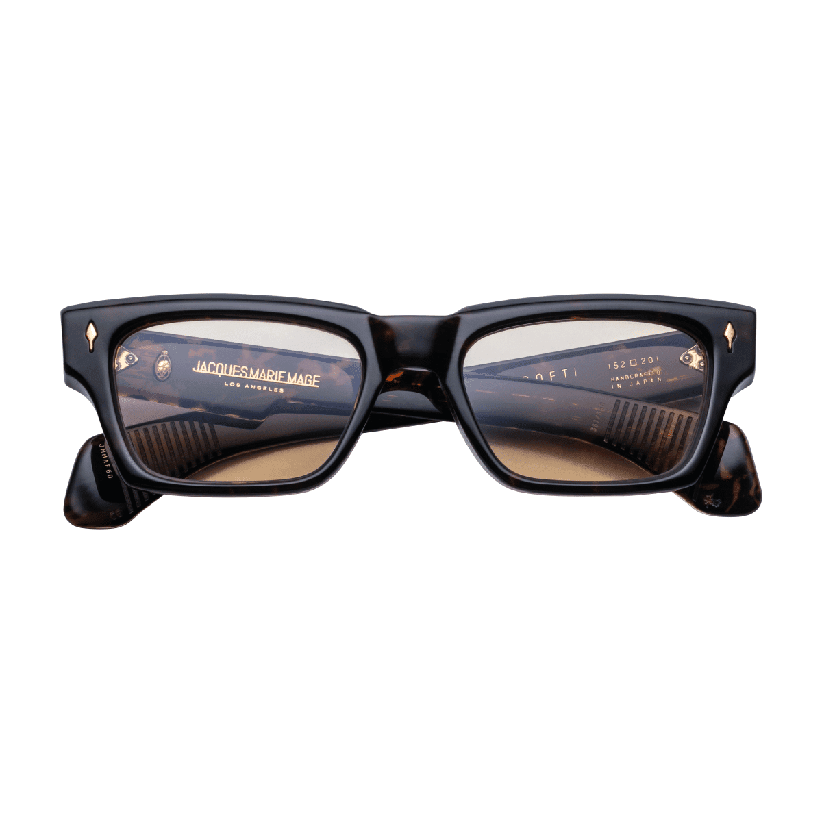 Jacques Marie Mage ASHCROFT Sunglasses - AGAR, YELLOW CR39, DARK GOLD/, Medium