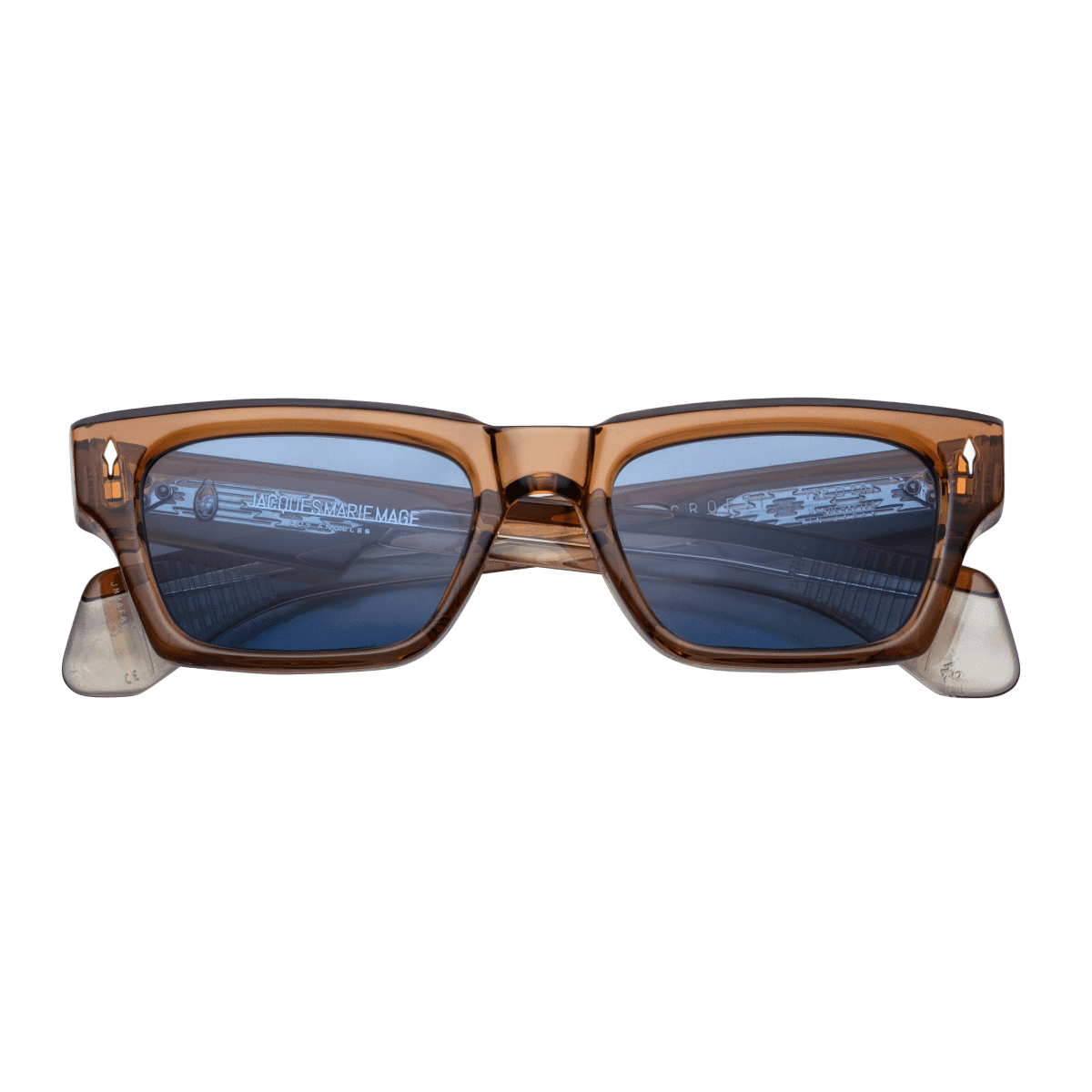Jacques Marie Mage ASHCROFT Sunglasses - WHISKEY, MARINE CR39, STERLING SILV/, Medium