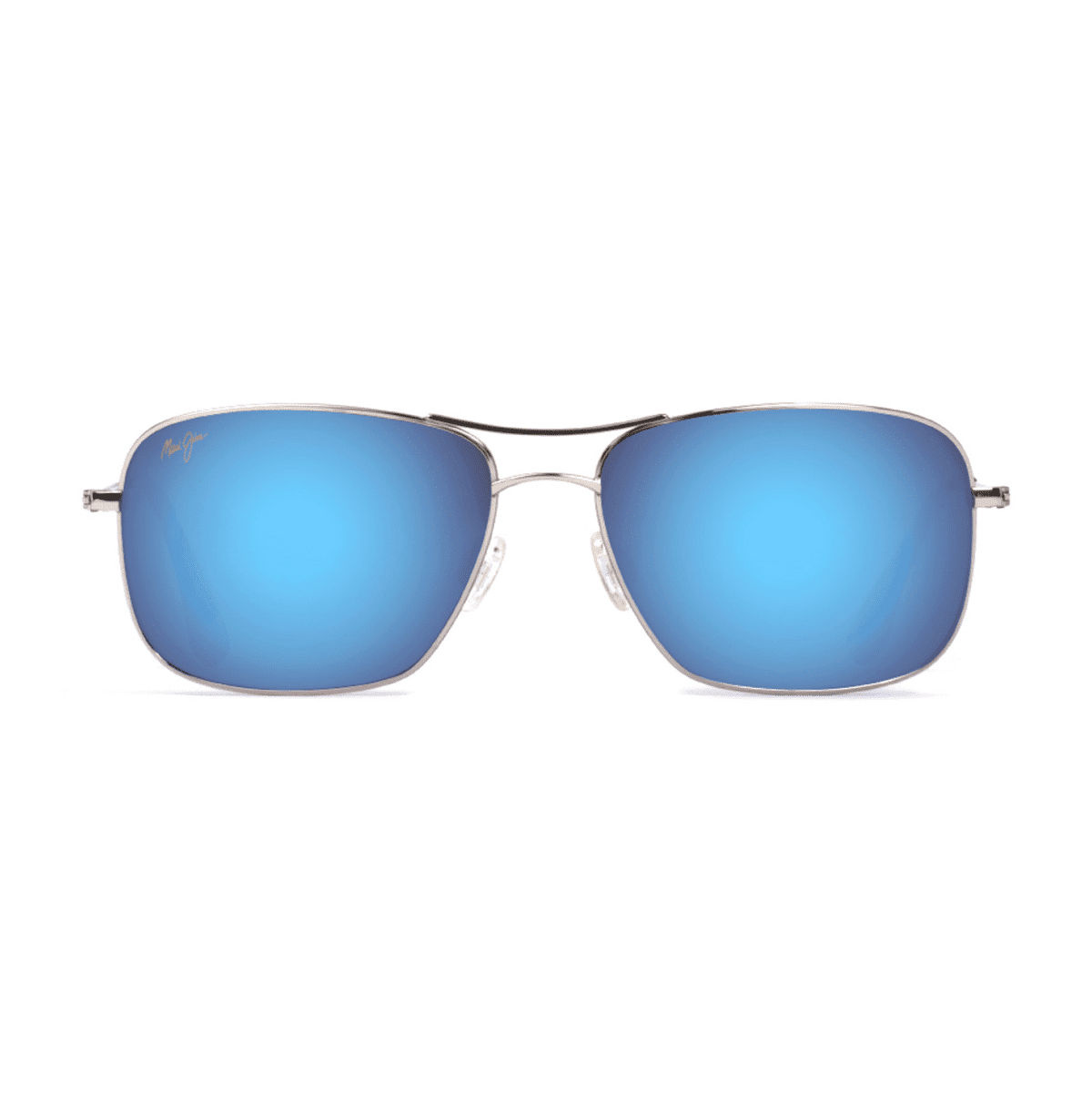 Maui Jim 246 WIKI WIKI Sunglasses - B 17 SILVER/BLUE/ 59/17/137, Large