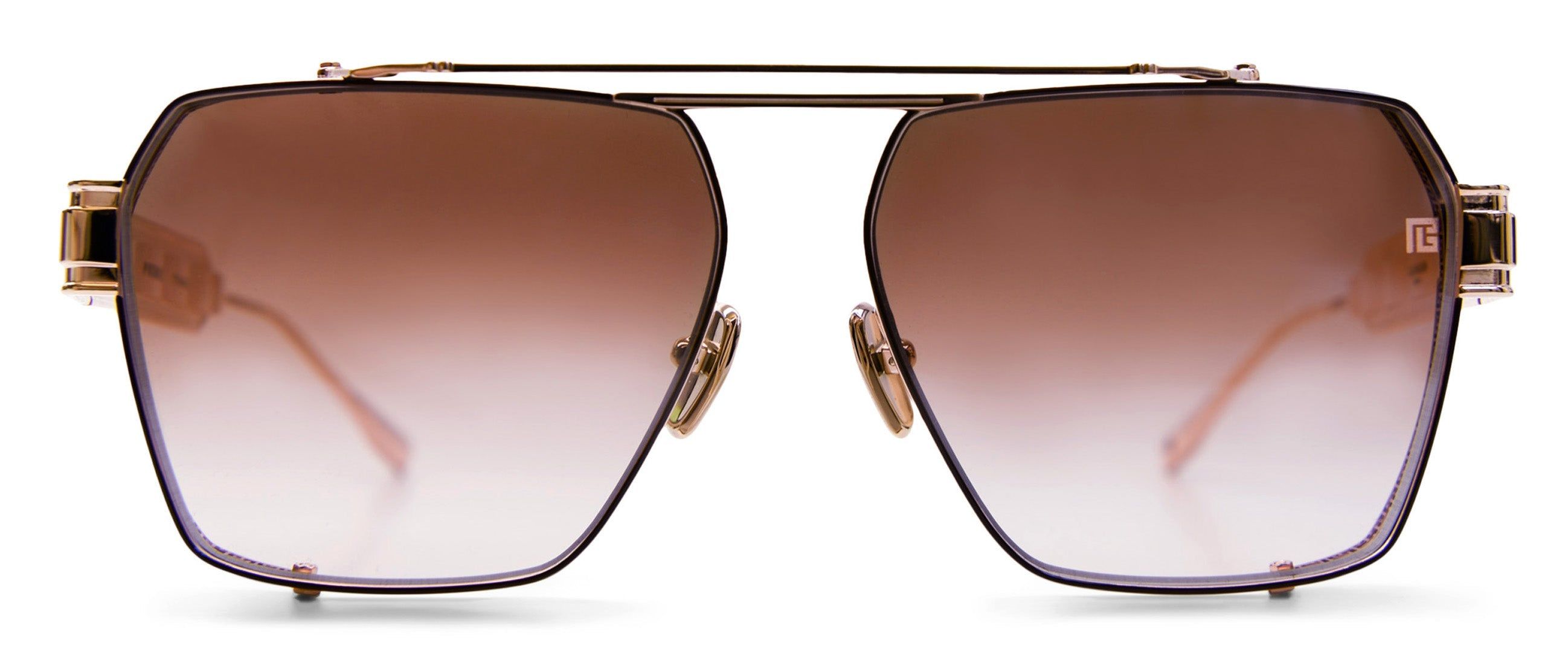 Rose Gold / Brown Enamel