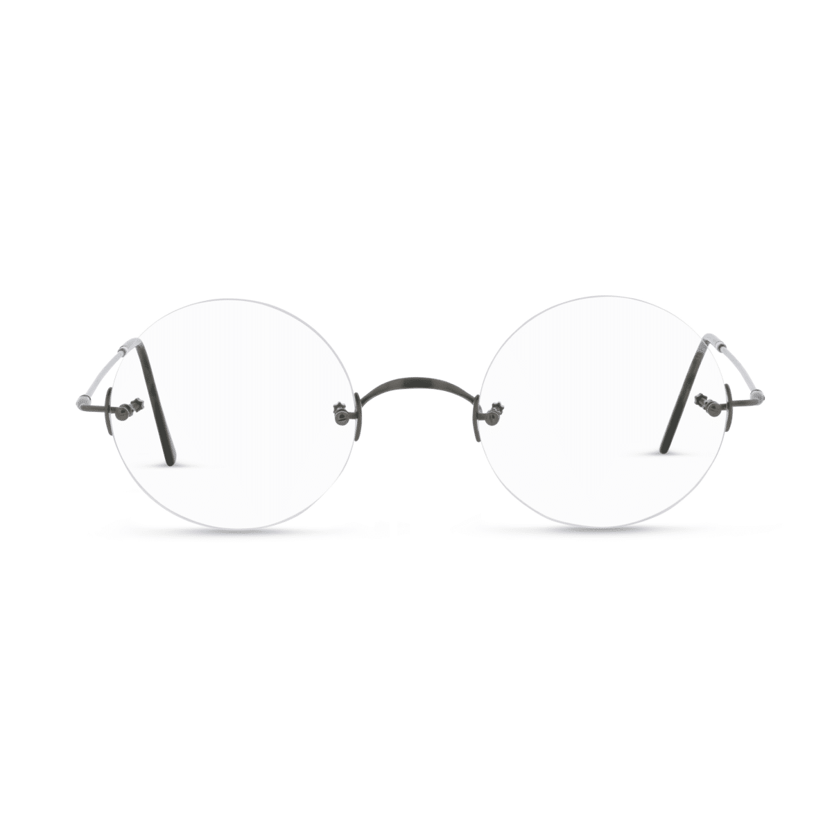 Lunor CLASSIC ROUND Eyeglasses - ANTQ SILVER/, Small