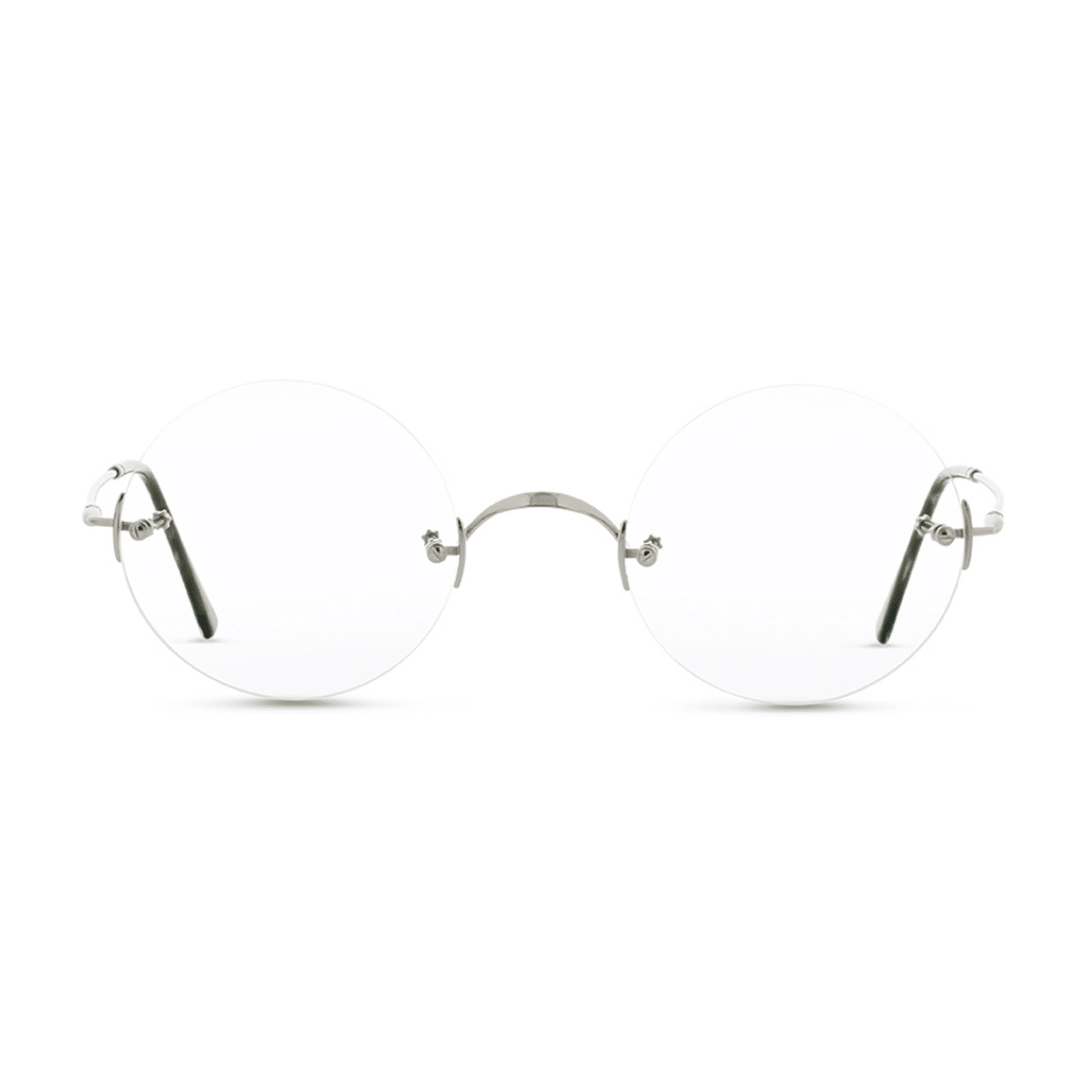 Lunor CLASSIC ROUND Eyeglasses - PLATINUM/, Small
