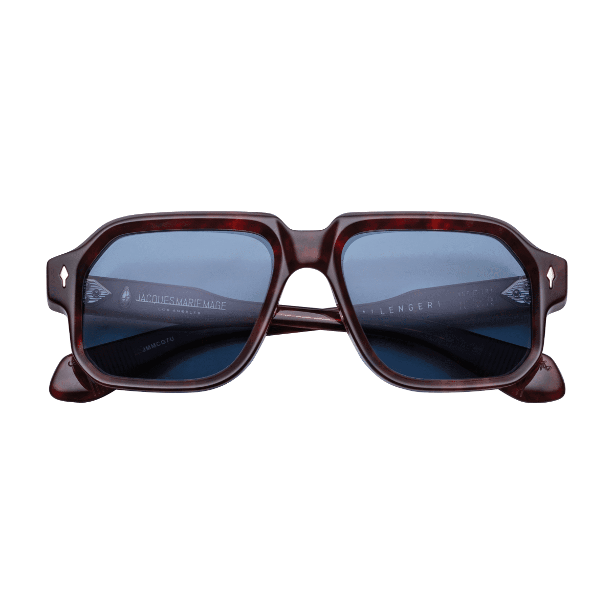 Jacques Marie Mage CHALLENGER Sunglasses - BRECCIA, PRUSSIAN BLUE LIGHT GOLD/ 55//, Medium