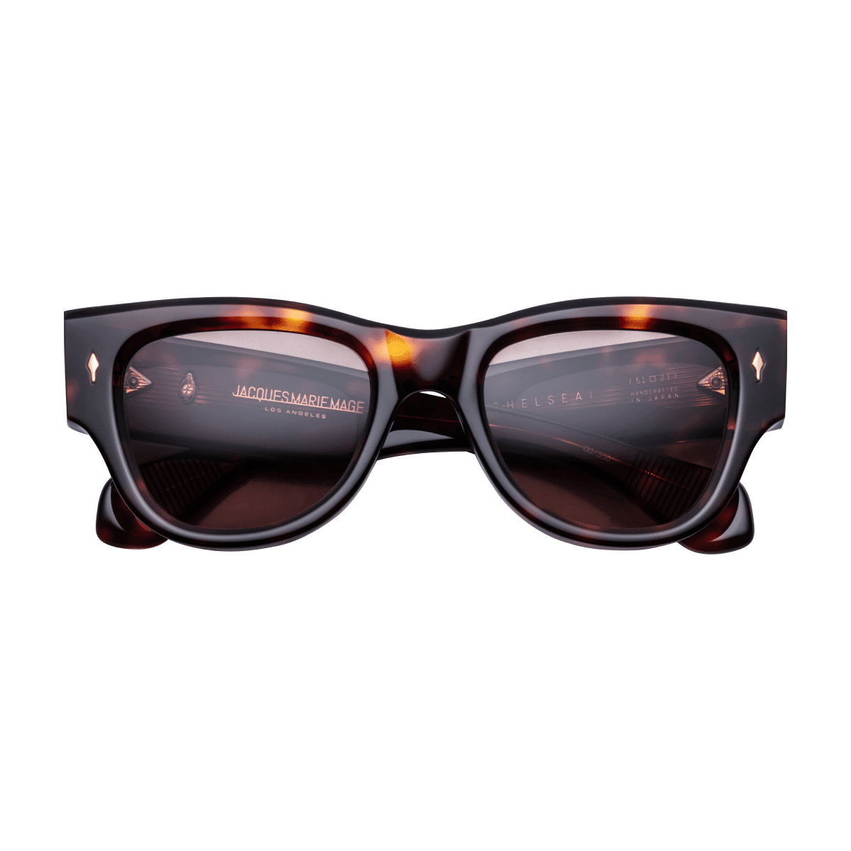 Jacques Marie Mage CHELSEA Sunglasses - HAVANA 5, XX, DARK GOLD/, Small / Medium