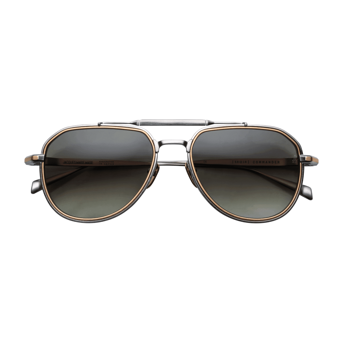 Jacques Marie Mage COMMANDER Sunglasses - SILVER, INUI FG-06 GRAD JMM LIGHT B/, Medium