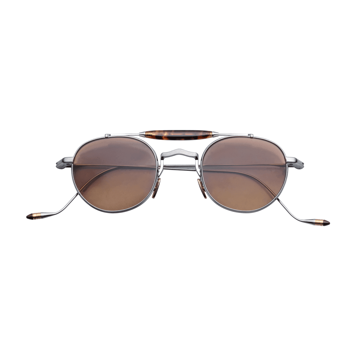 Jacques Marie Mage DASAN Sunglasses - RHEA, BRONZE GRADIENT CR39, SILVER/, Small