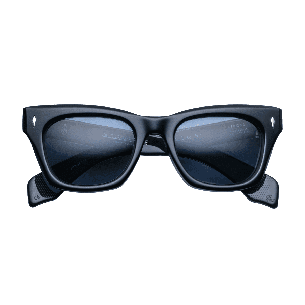 Jacques Marie Mage DEALAN Sunglasses - CHARBON, MARINE STERLING SILVER/, Small / Medium