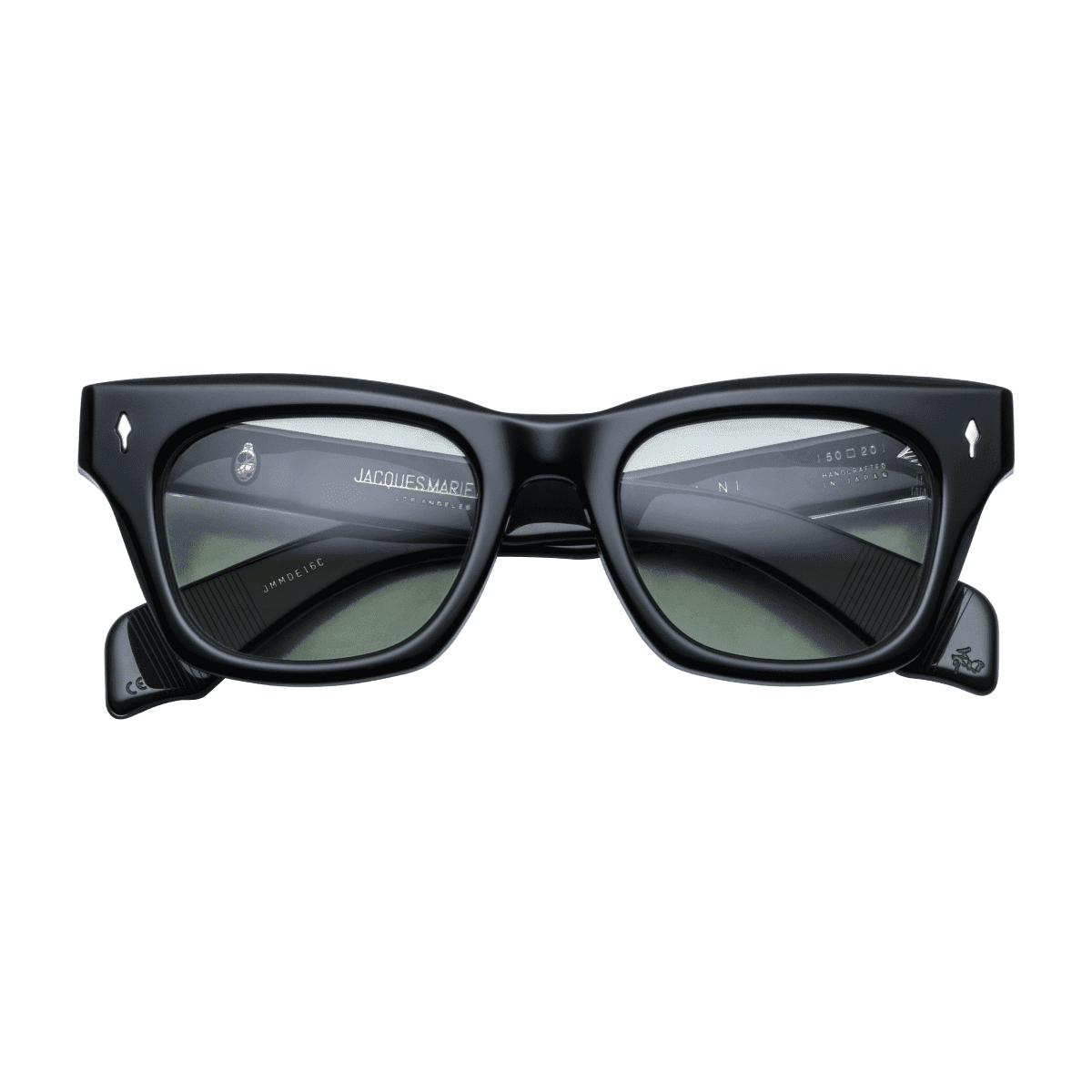 Jacques Marie Mage DEALAN Sunglasses - COBRA, LIGHT BOTTLE GREEN CR39, STE/, Small / Medium