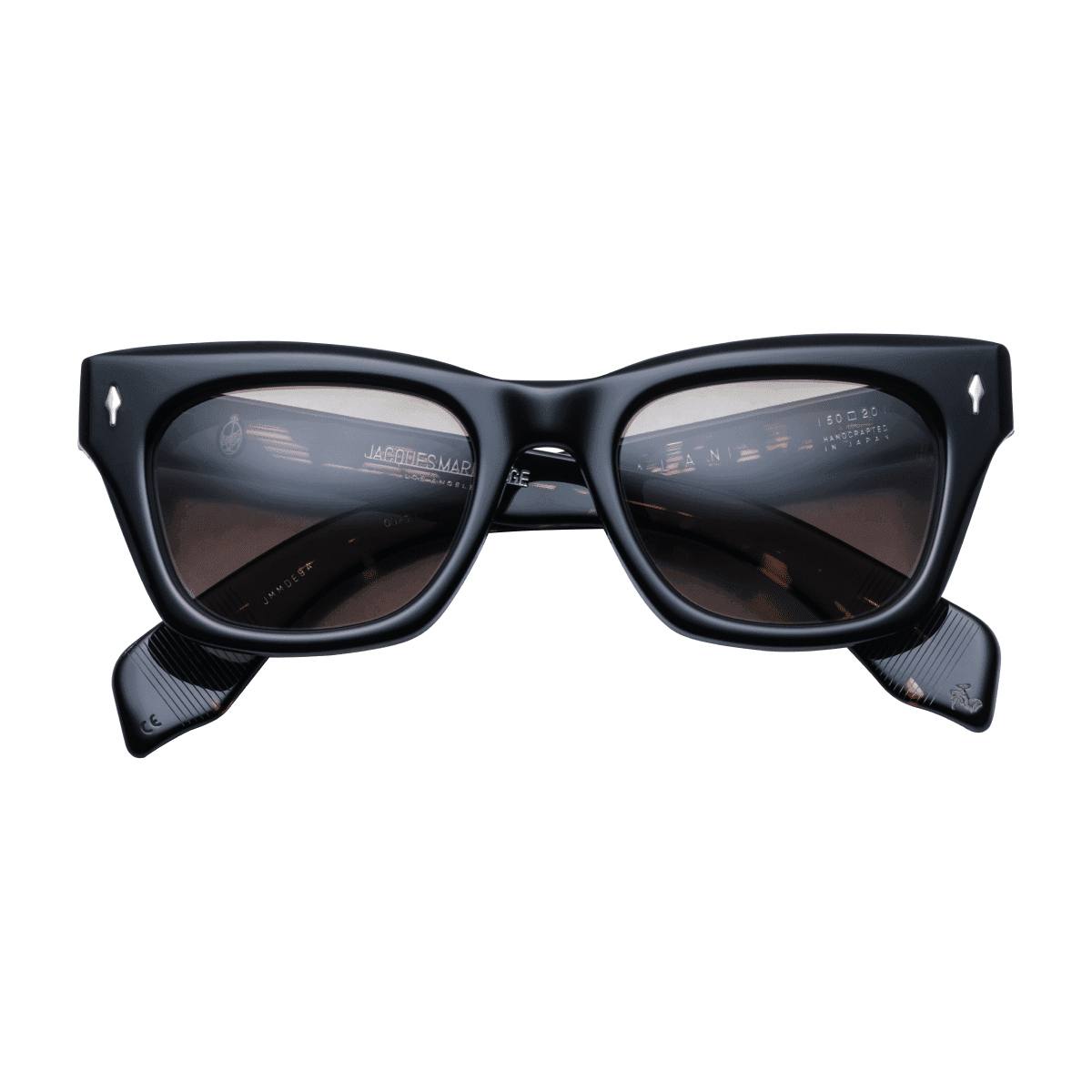 Jacques Marie Mage DEALAN Sunglasses - NOIR 9 TAUPE STERLING SILVER/, Small / Medium