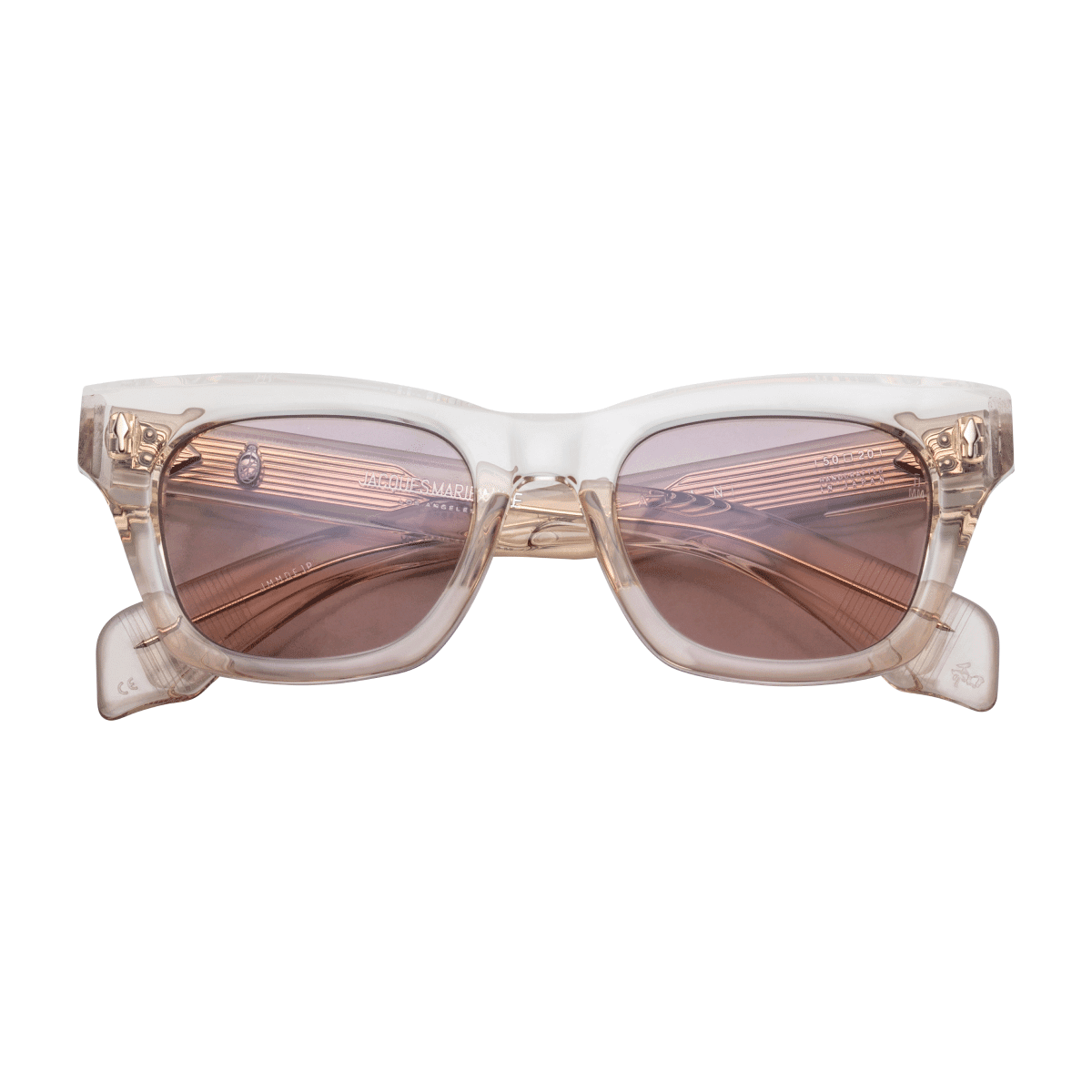 Jacques Marie Mage DEALAN Sunglasses - PEARL, FB-03 CR39, LIGHT GOLD/, Small / Medium