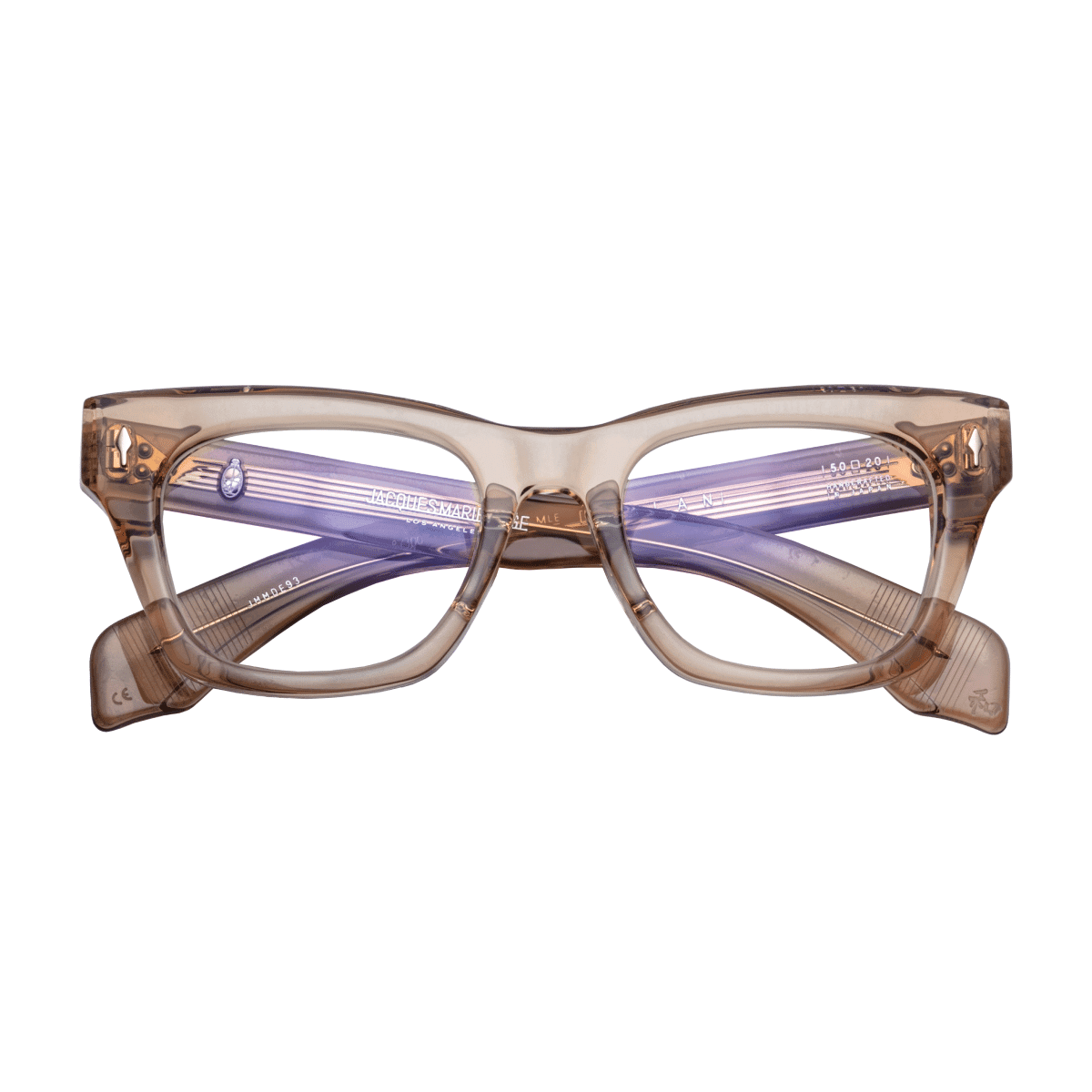 Jacques Marie Mage DEALAN Eyeglasses - TAN, DEMO LENS CR39, LIGHT GOLD/, Small / Medium