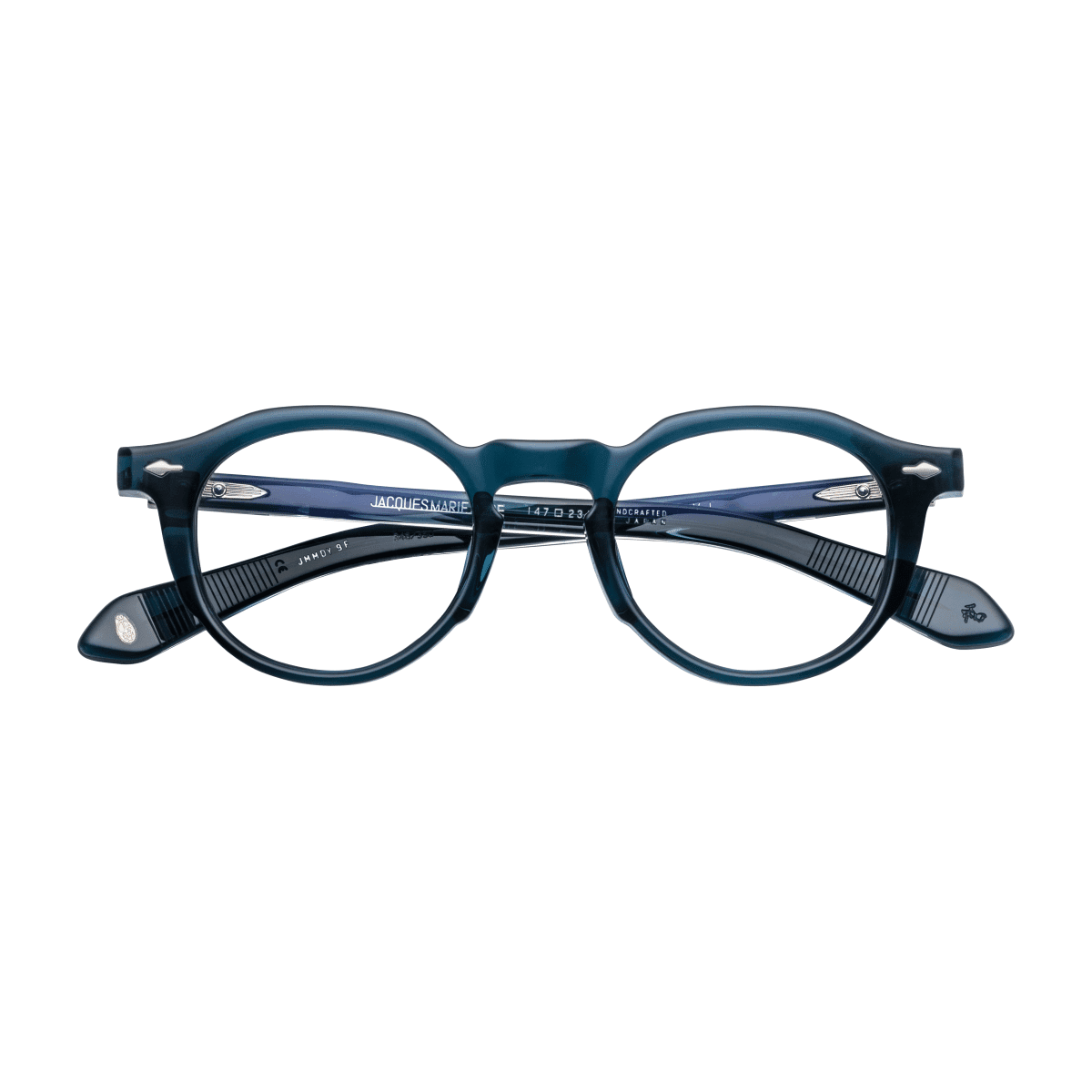 Jacques Marie Mage DEMONCEY Eyeglasses - INDIGO, SUPERLIGHT BLUE LIGHT GOLD/
