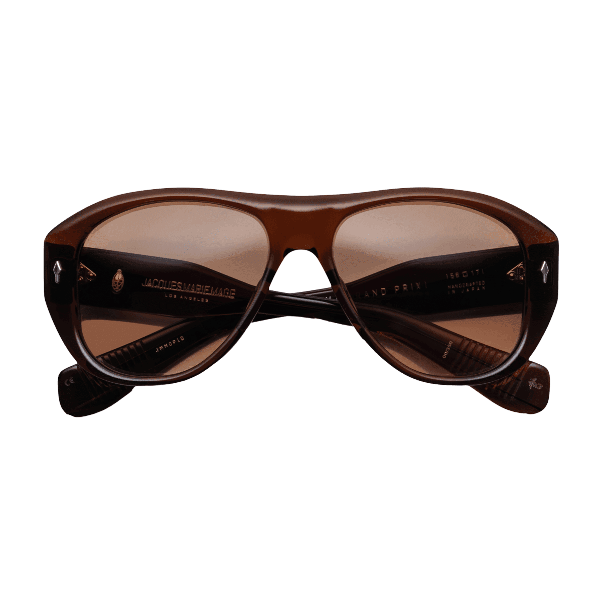 Jacques Marie Mage GRAND PRIX Sunglasses - HICKORY, DARK BRONZE GRADIENT CR39/, Medium