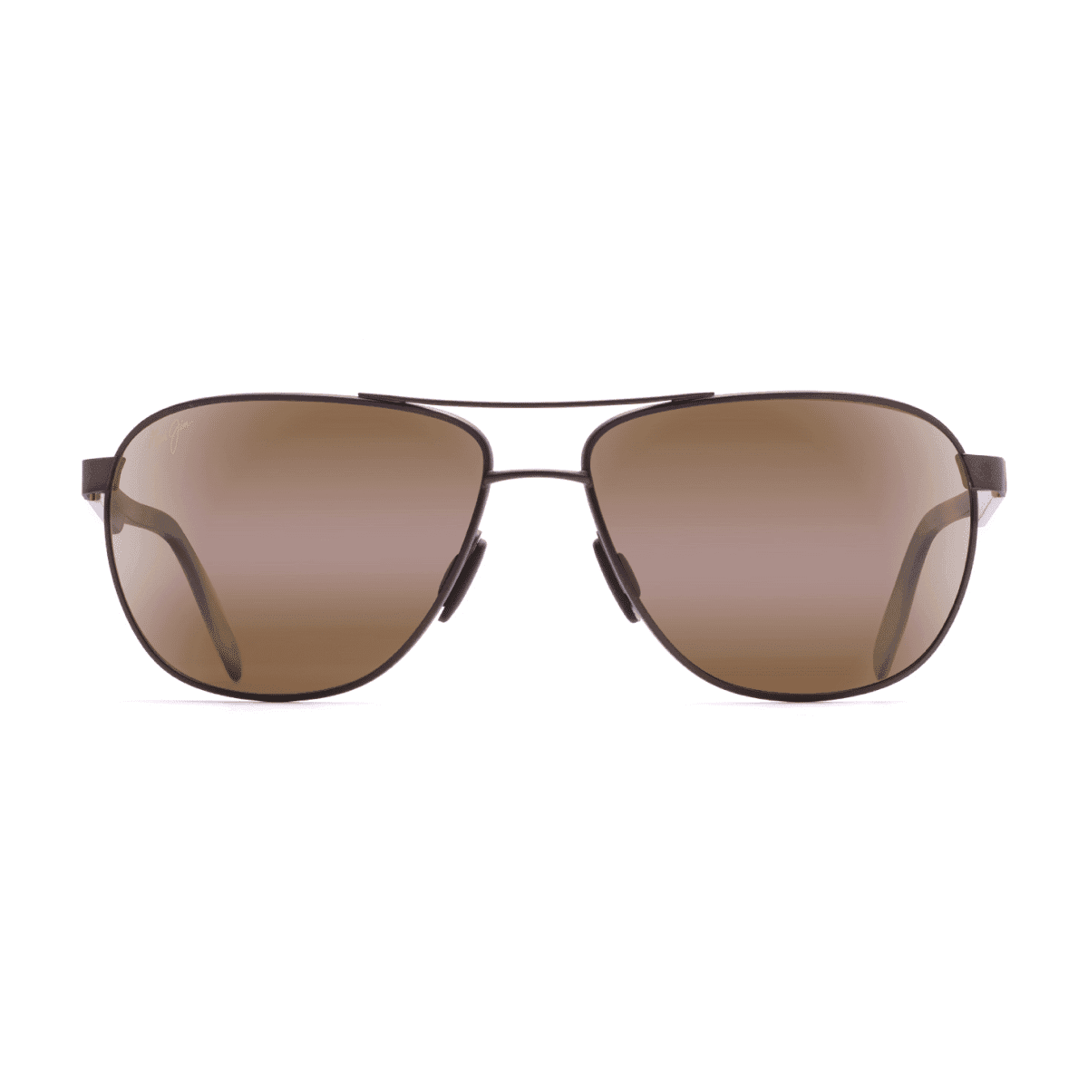 Maui Jim 728 CASTLES Sunglasses - 01M MATTE CHOCOLATE/, Large