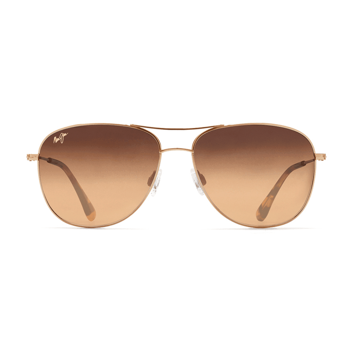 Maui Jim 247 CLIFF HOUSE Sunglasses - 16 GOLD/BROWN HCL 59/15/137, Large