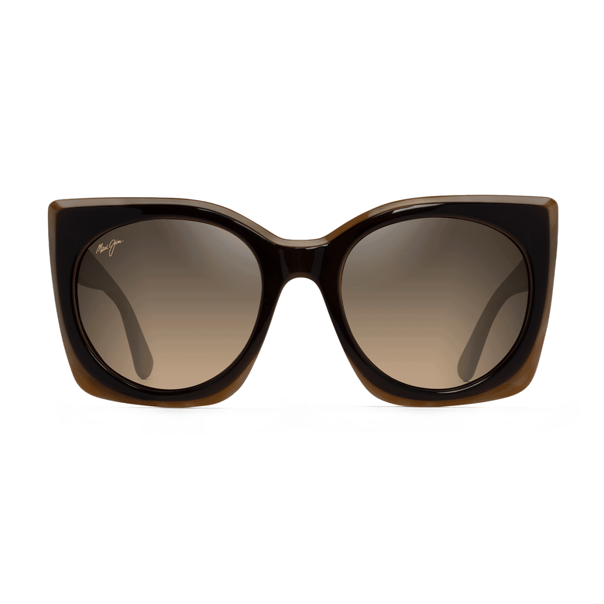 Maui Jim 855 PAKALANA Sunglasses - 01 CHOCOLATE W/TORT INT/, Medium