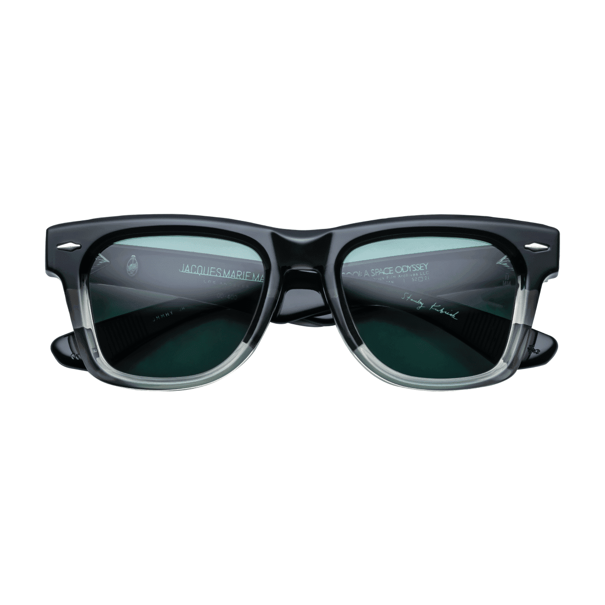 Jacques Marie Mage HEYWOOD Sunglasses - BLACK FADE, IVY CR39, SILVER/, Small / Medium