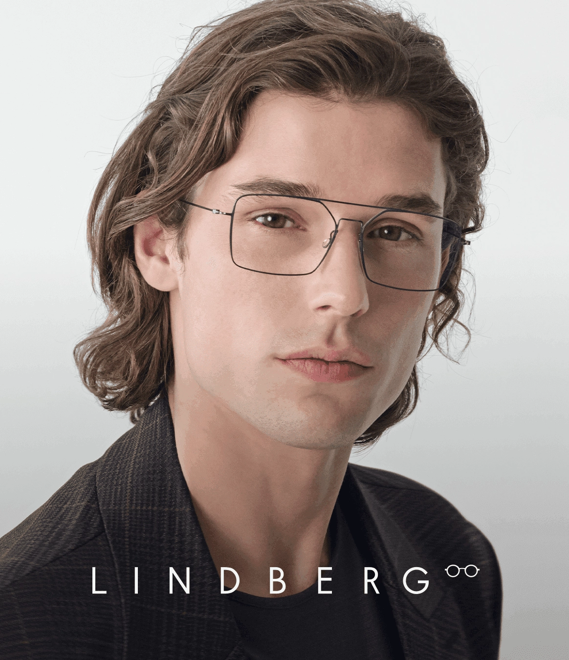 Lindberg banner image illustration luxury glasses