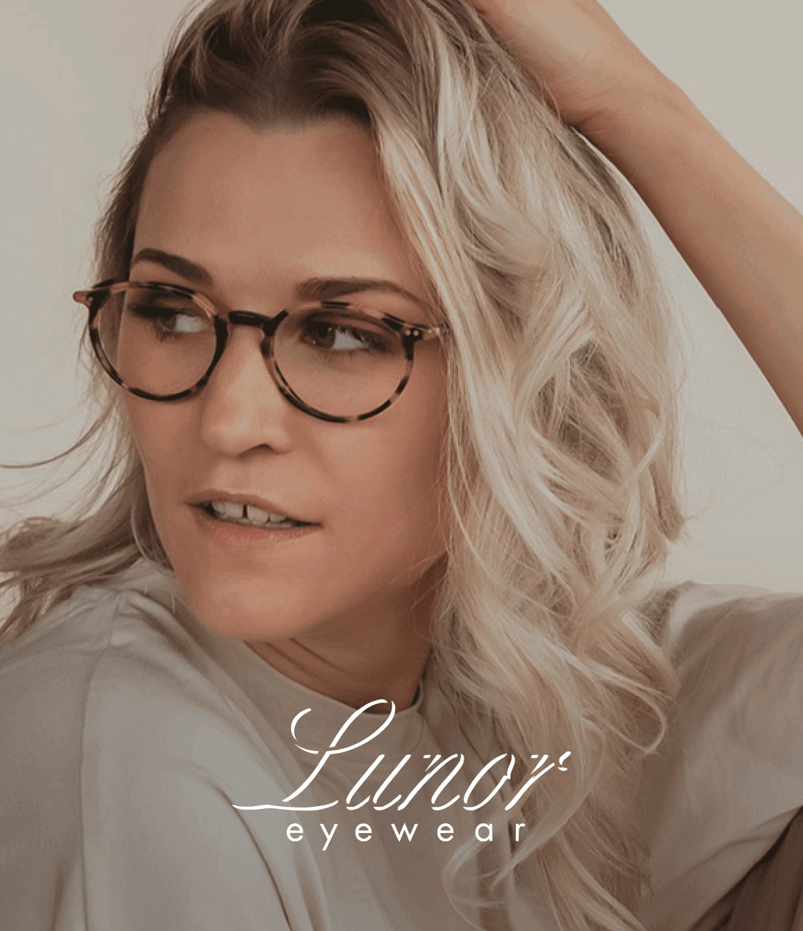 Lunor banner image illustration luxury glasses