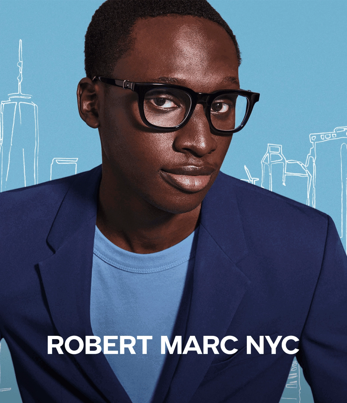 Robert Marc NYC banner image illustration luxury glasses