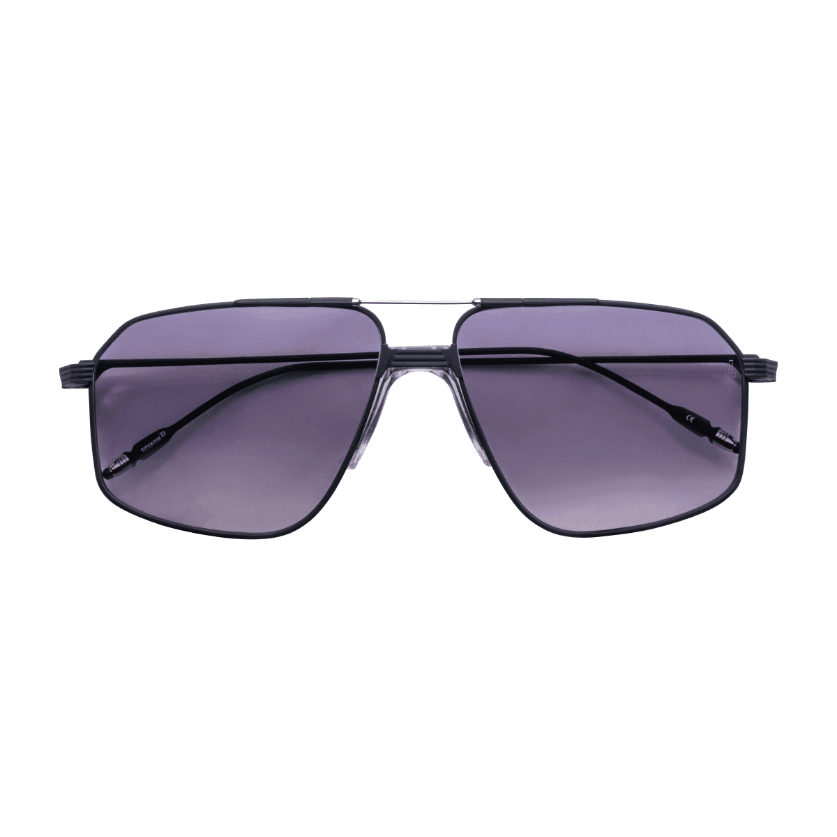 Jacques Marie Mage JAGGER Sunglasses - BLACKBERRY, PLUM GRAD MATTE BLACK/, Large