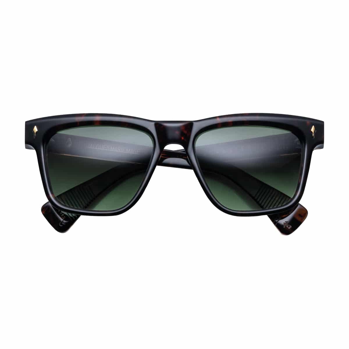 Jacques Marie Mage LANKASTER Sunglasses - AGAR, VINTAGE GREEN GRAD DARK GOLD/, Medium