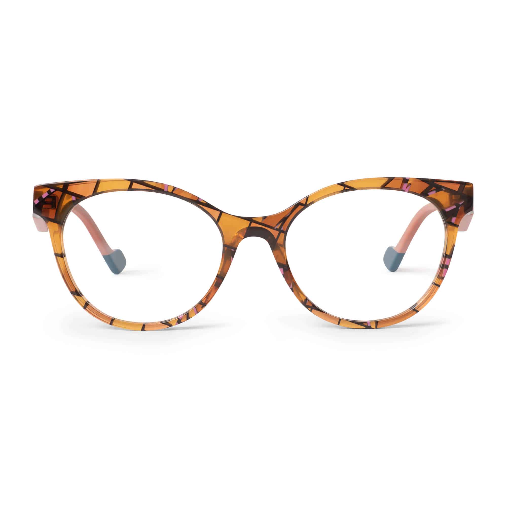 MAHOGANY TORTOISE / BRIGHT ORANGE