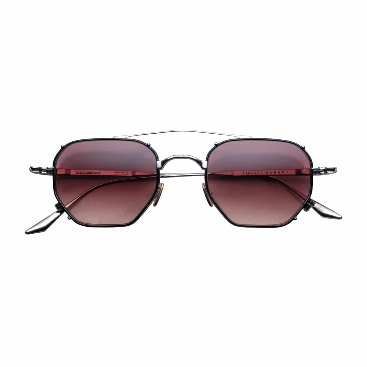 Jacques Marie Mage MARBOT Sunglasses - SILVER FOX, KOHAKU GRADIENT SILVER/, Small