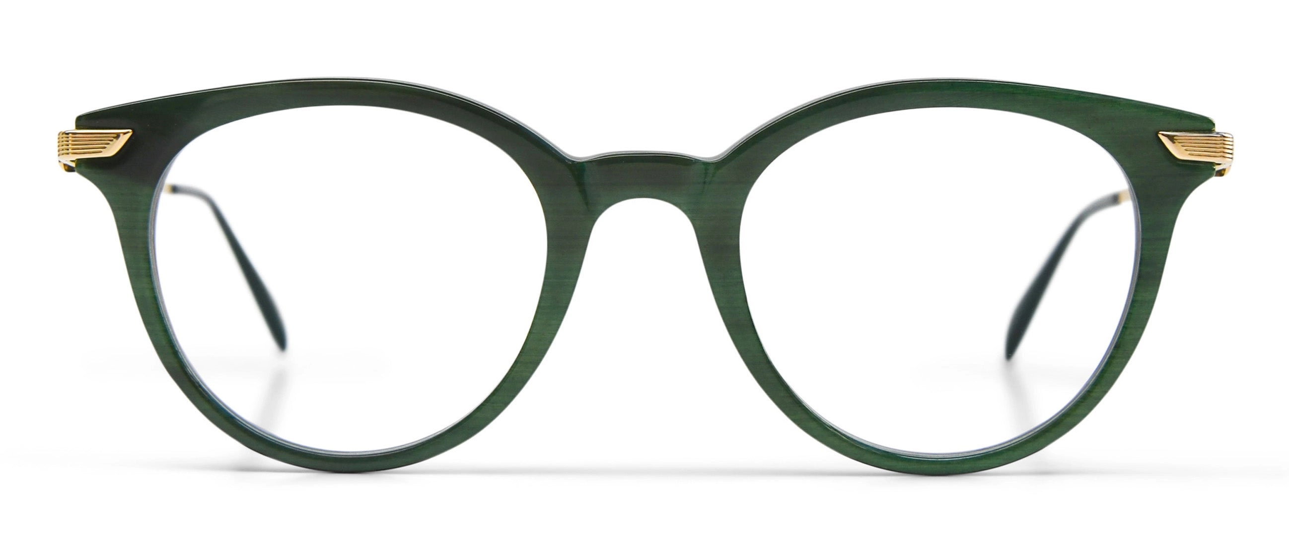 Emerald Green / Mellow Gold Plated / Black