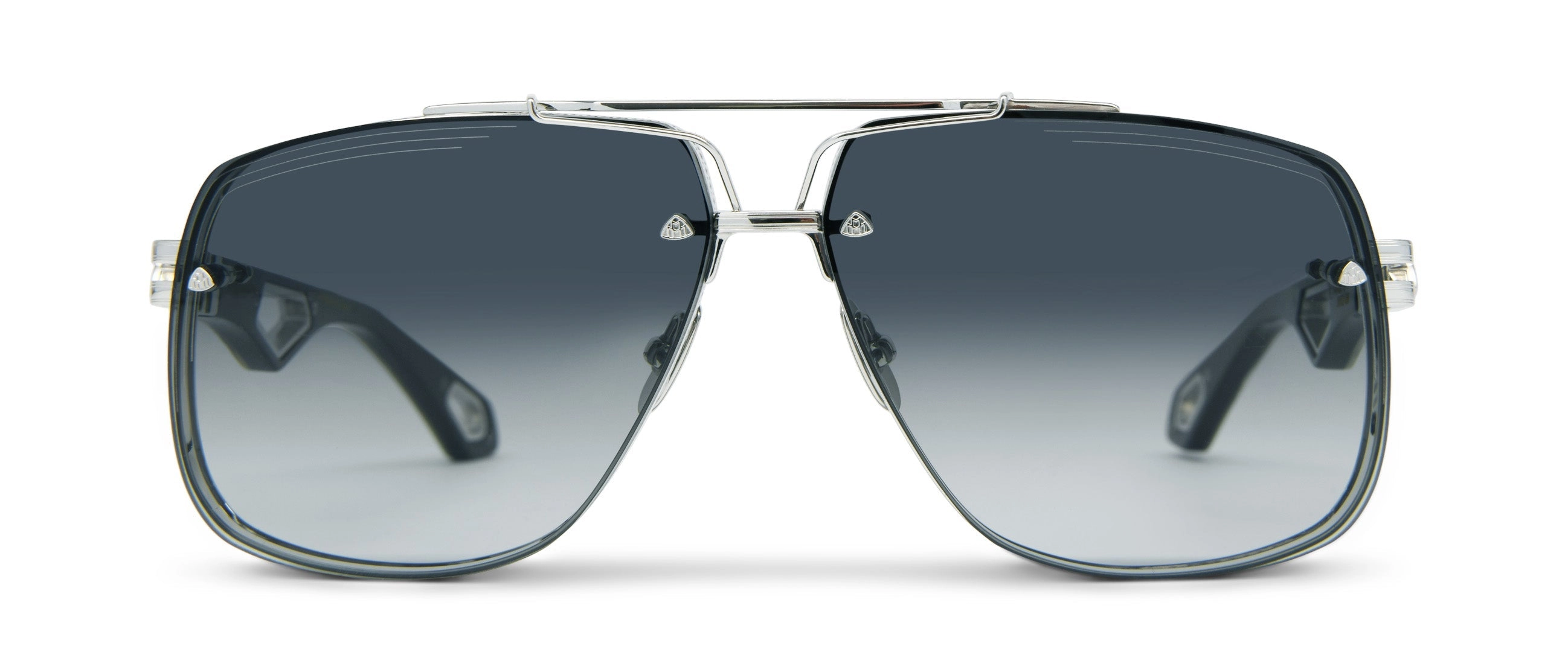 Platinum / Light Slate Horn - Grey Gradient