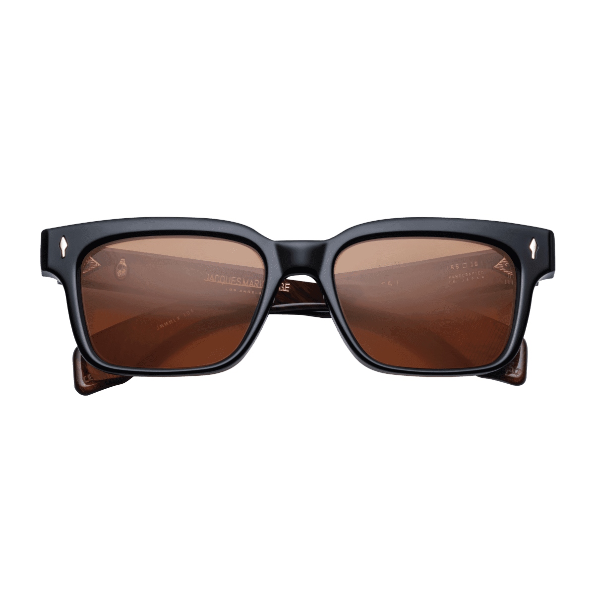 Jacques Marie Mage MOLINO 55 Sunglasses - NOIR X, DARK ORANGE CR39, DARK GOLD/ 55//, Medium