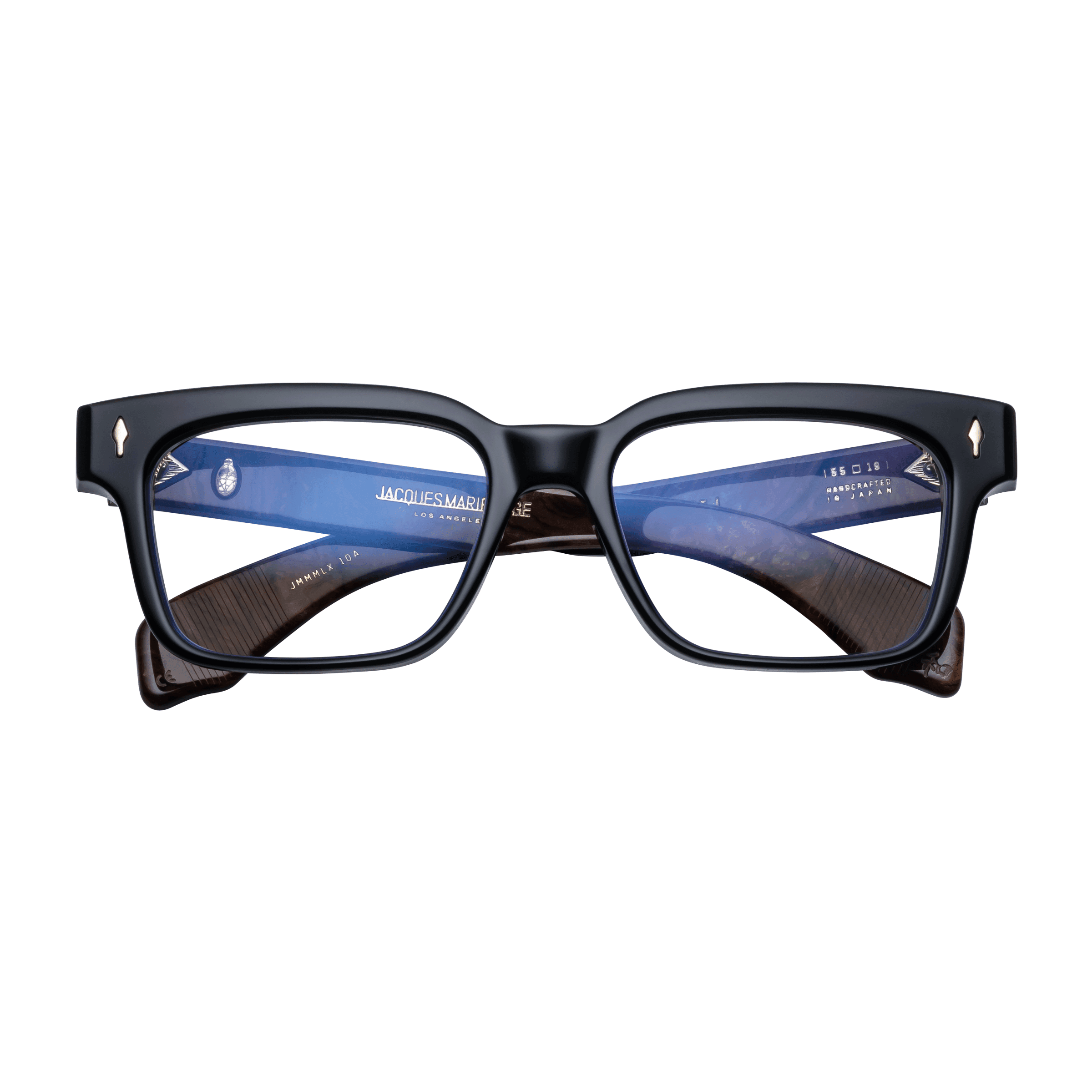 Jacques Marie Mage MOLINO 55 Eyeglasses - NOIR X, DEMO LENS CR39, DARK GOLD/, Medium