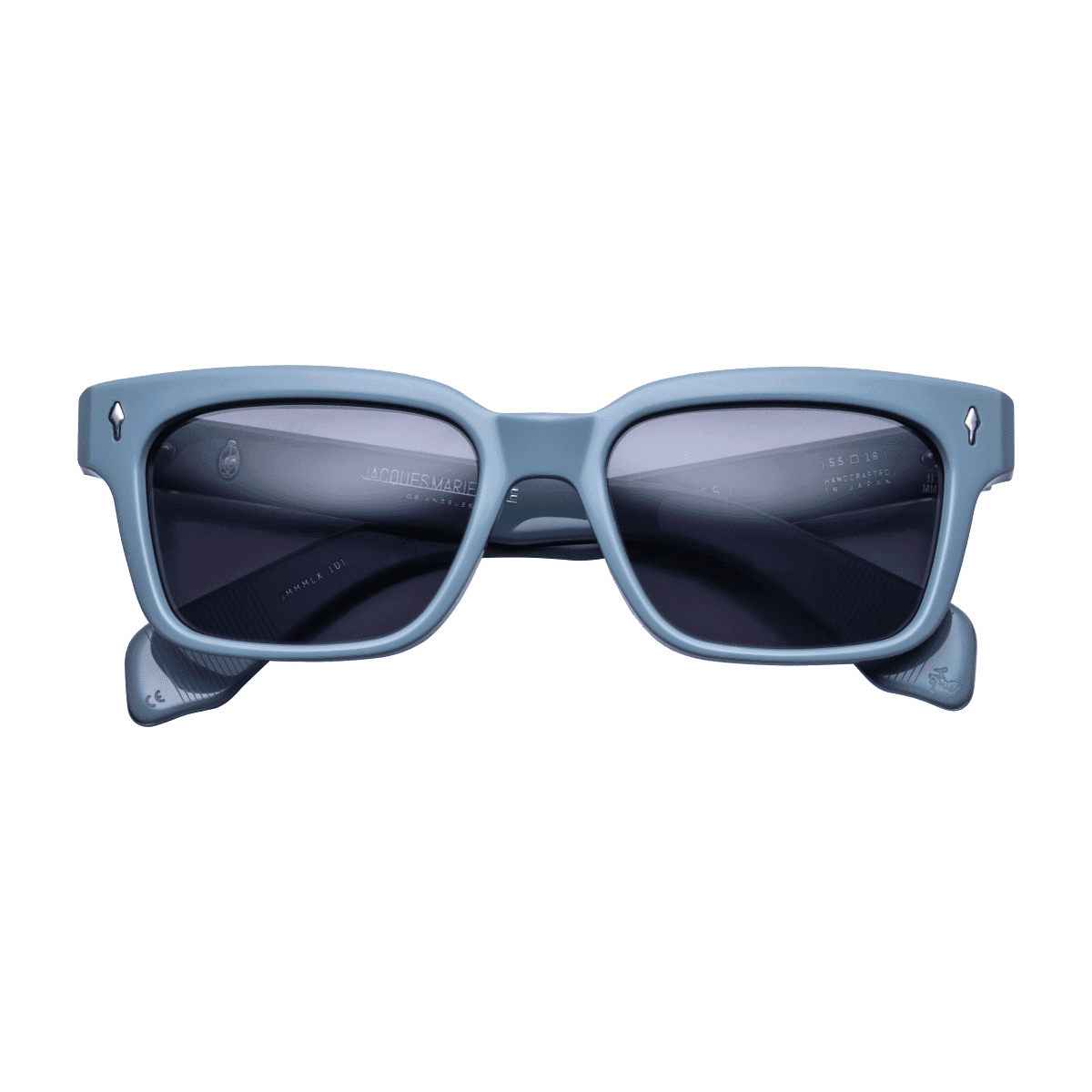Jacques Marie Mage MOLINO 55 Sunglasses - TIGER STONE STERLING SILVER/, Medium