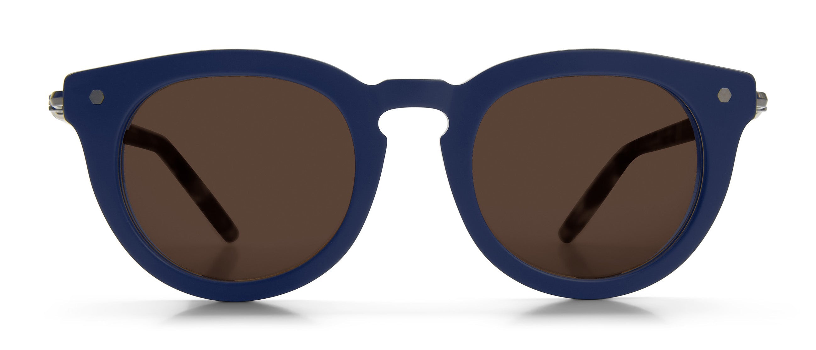 Matte Blue / Tortoise - Brown