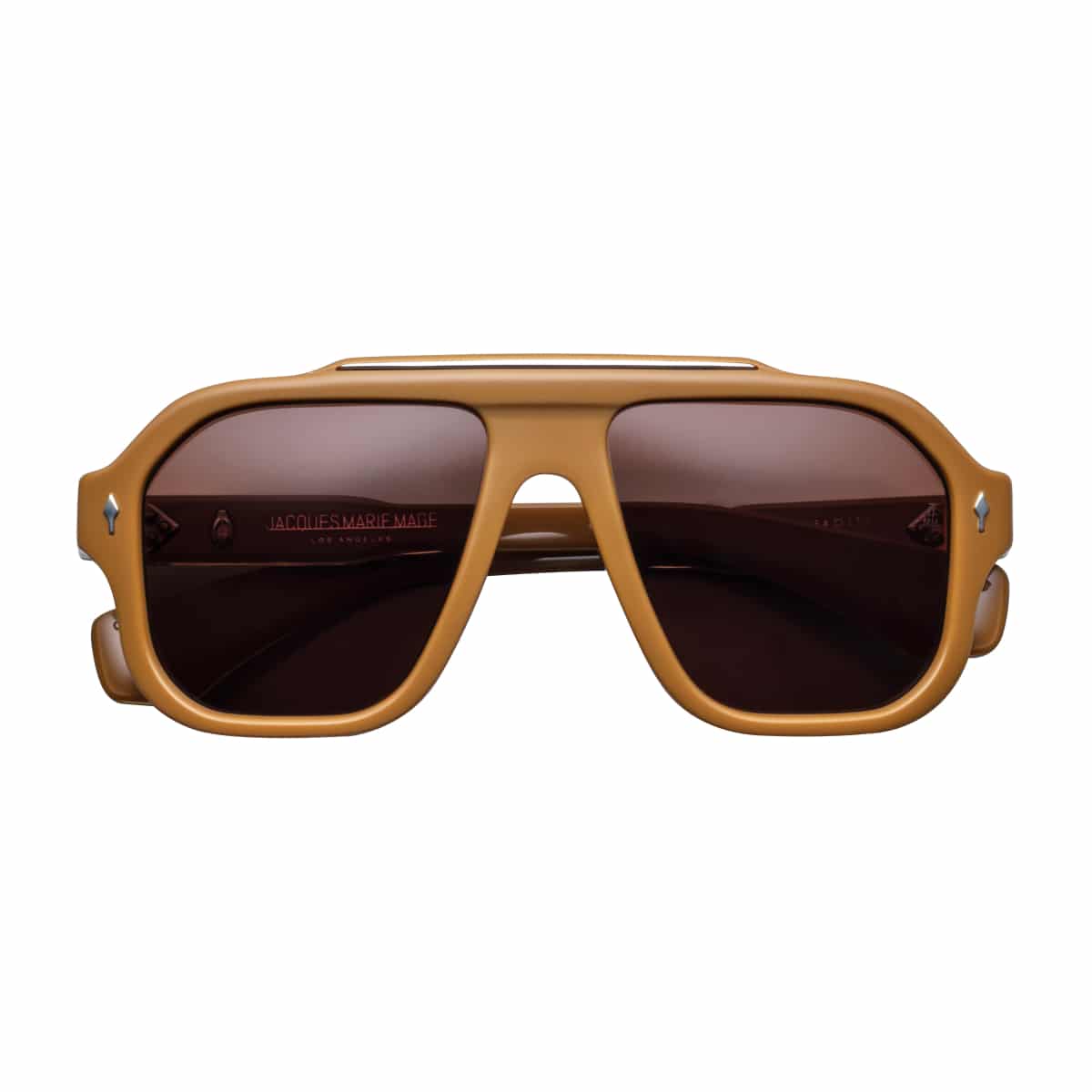 Jacques Marie Mage OCTAVIAN Sunglasses - SUNTAN, SIENNA STERLING SILVER/, Medium