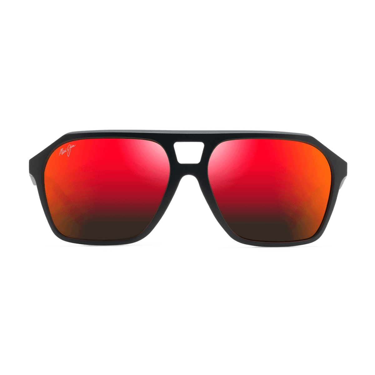 Maui Jim 880 WEDGES Sunglasses - 02A MATTE BLACK/, Medium / Large