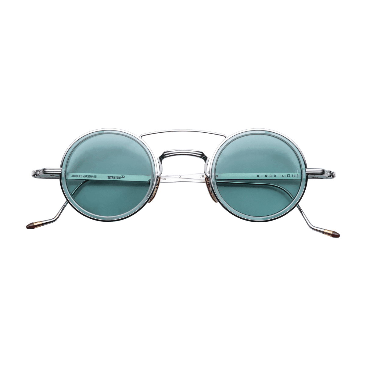 Jacques Marie Mage RINGO 2 Sunglasses - PISCINE, MINT CR39, SILVER, CIRCA/, Small