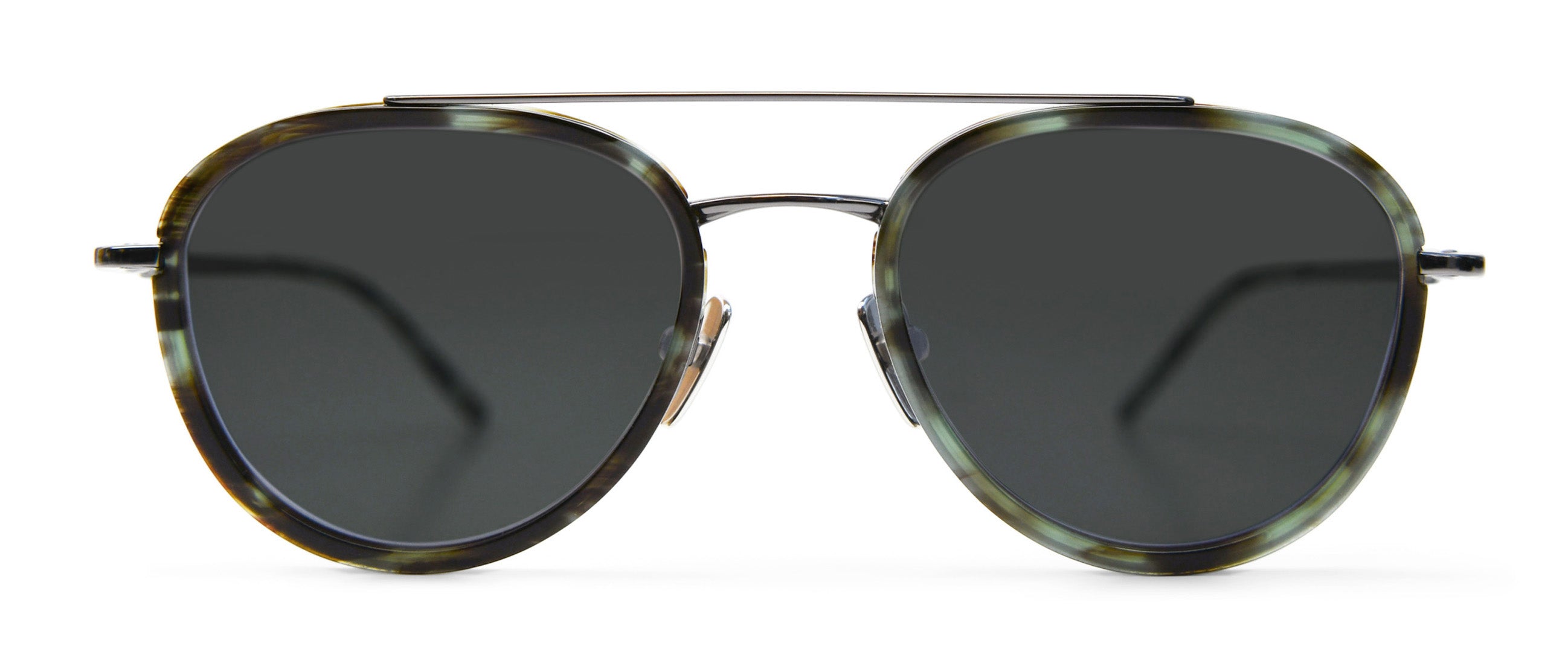 Gunmetal / Green Tortoise