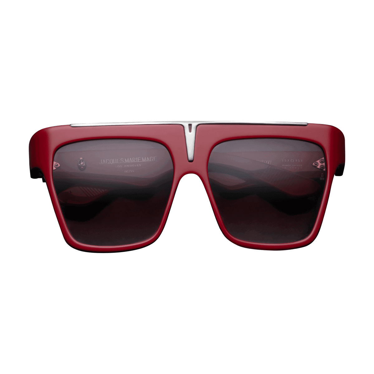 Jacques Marie Mage SELINI Sunglasses - RUBY MAROON GRAD DARK GOLD/, Medium / Large