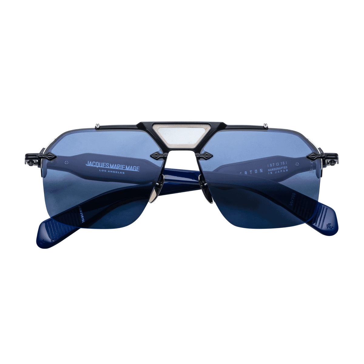 Jacques Marie Mage SILVERTON Sunglasses - ORCA BLACK/, Medium / Large