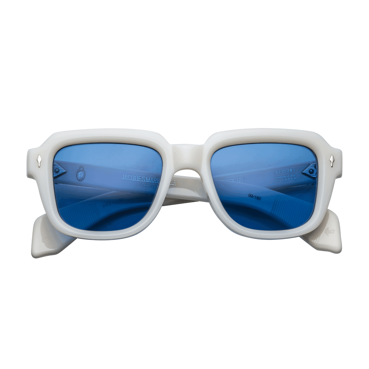 Jacques Marie Mage TAOS Sunglasses - MYKONOS, JMM BLUE CR39, STERLING SI/, Medium