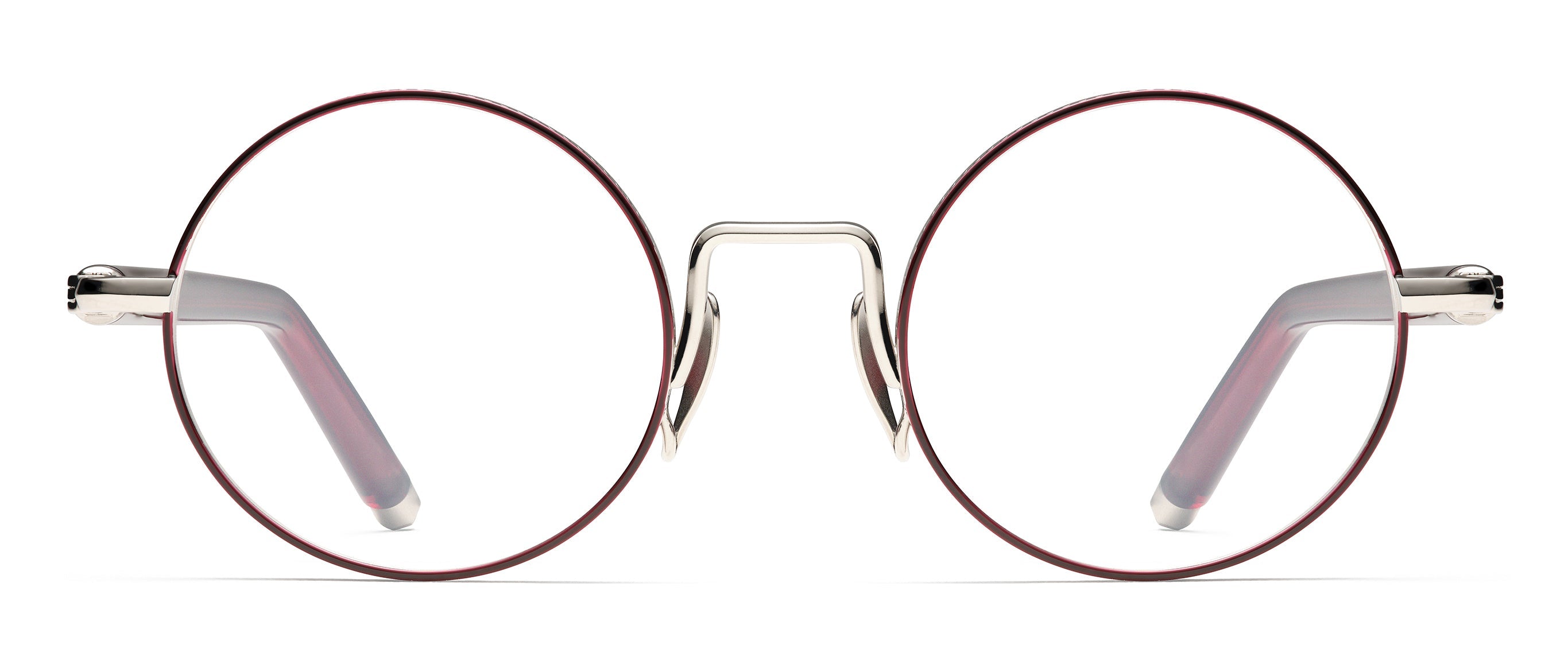 Silver / Burgundy