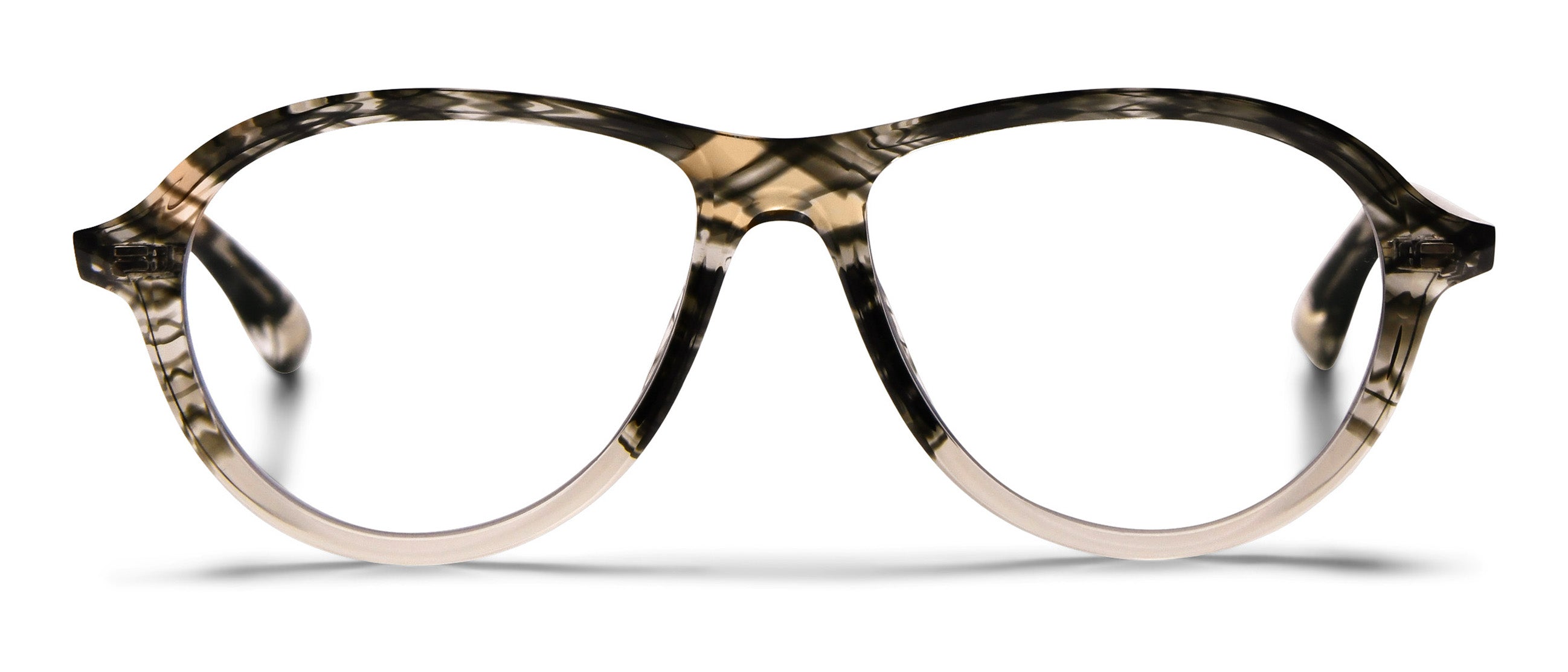 Grey & Brown Tortoise / Translucent Beige
