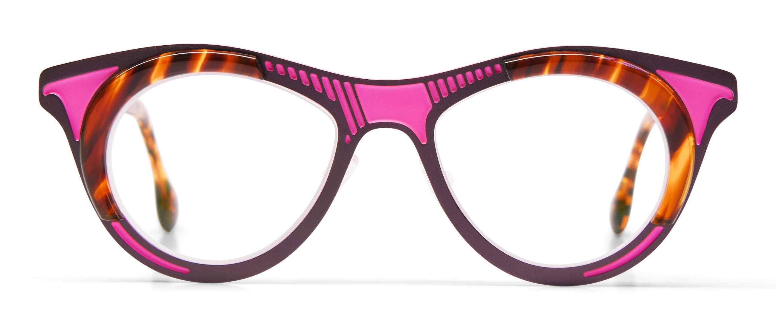 Fuschia / Purple / Tortoise